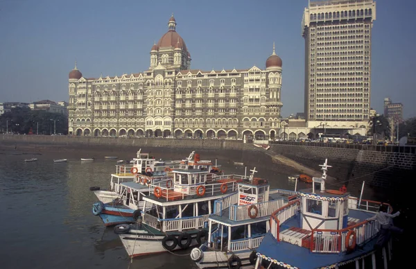 Architecture Palais Taj Mahal Colaba Dans Centre Ville Mumbai Inde — Photo