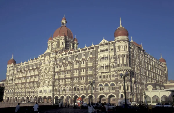 stock image the architecture of the Taj Mahal Palace in Colaba in the city centre of Mumbai in India.  India, Mumbai, March, 1998