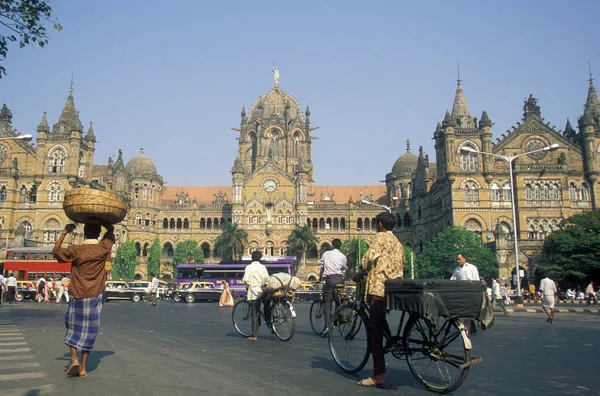 Architecture Mumbai Railway Station Chhatrapati Shivaji Terminus City Centre Mumbai — Stock Photo, Image