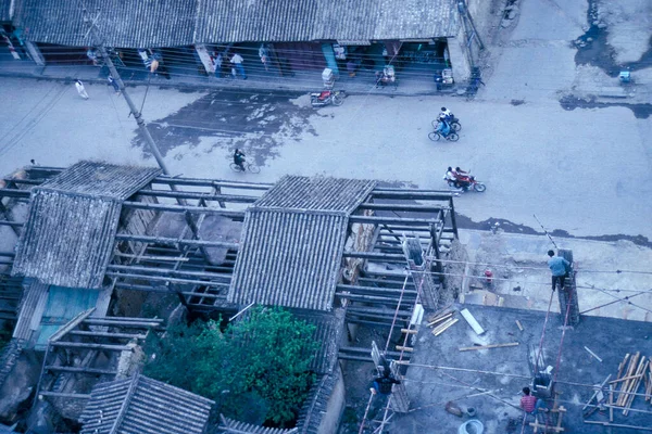동부의 윈난성에 현장입니다 China Yunnan April 1996 — 스톡 사진