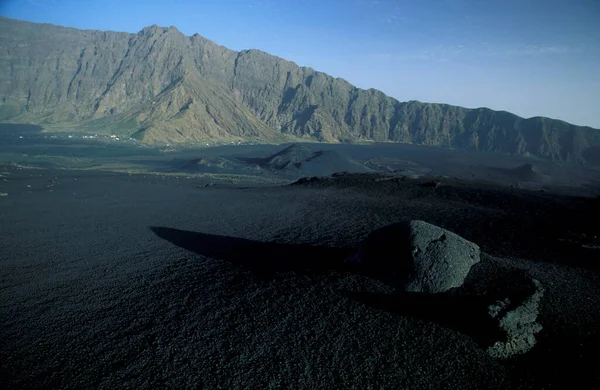 Paysage Avec Volcan Mont Fogo Sur Île Fogo Sur Les — Photo