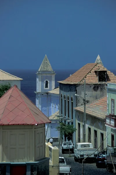 Igreja Paroquia Conceicao Cidade São Filipe Ilha Fogo Nas Ilhas — Fotografia de Stock