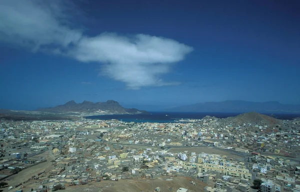 Cidade Mindelo Ilha São Pedro Nas Ilhas Cabo Verde África — Fotografia de Stock
