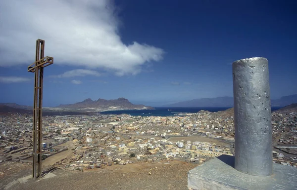 Cidade Mindelo Ilha São Pedro Nas Ilhas Cabo Verde África — Fotografia de Stock