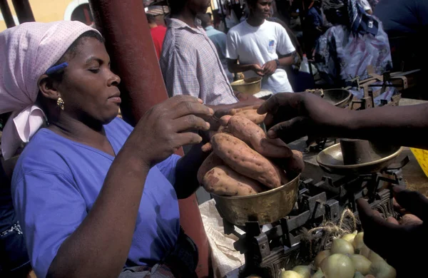 Praias Livsmedelsmarknad Santiago Kap Verde Öarna Afrika Kap Verde Santiago — Stockfoto
