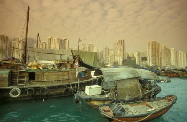 Абердинська Гавань Рибальського Села Острові Аплей Чау Гонконзі Китай Гонконг — стокове фото