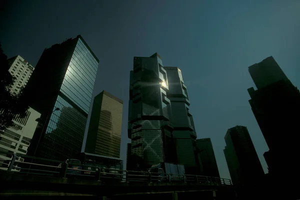 Κτίριο Του Κέντρου Lippo Στο Skyline Central Hongkong Στην Πόλη — Φωτογραφία Αρχείου