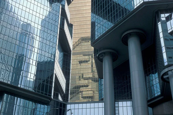 Das Gebäude Des Lippo Zentrums Der Skyline Von Central Hongkong — Stockfoto
