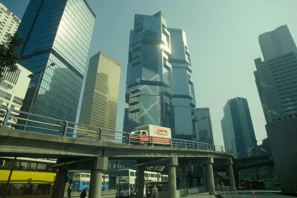 Building Lippo Centre Skyline Central Hongkong City Hongkong Hongkong China — Stock Photo, Image