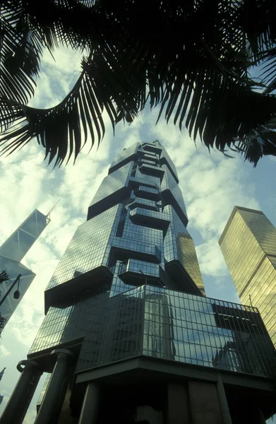 Κτίριο Του Κέντρου Lippo Στο Skyline Central Hongkong Στην Πόλη — Φωτογραφία Αρχείου