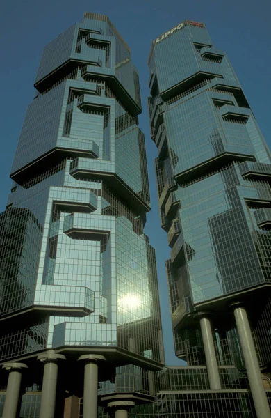 Bâtiment Lippo Centre Dans Skyline Centre Hongkong Dans Ville Hongkong — Photo