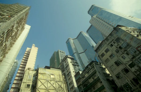 Κτίρια Στο Central Hongkong Στην Πόλη Hongkong Στο Hongkong Κίνα — Φωτογραφία Αρχείου