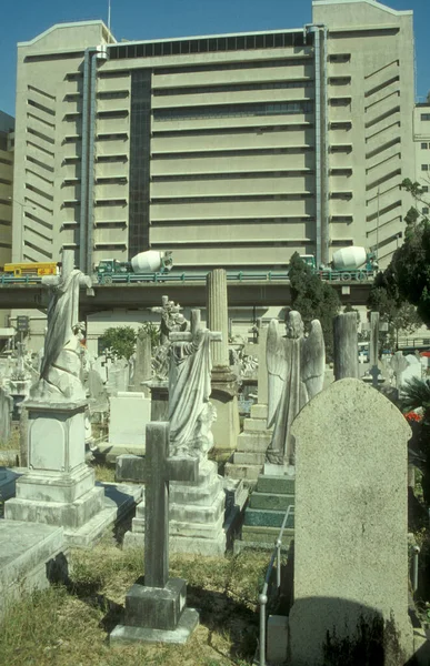 Cimetière Dans Parc Central Dans Ville Hongkong Dans Ville Hongkong — Photo
