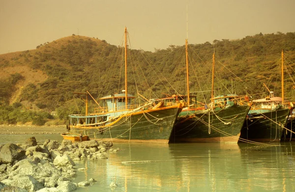 Architettura Del Villaggio Pescatori Tai Sull Isola Lantau Hongkong Cina — Foto Stock