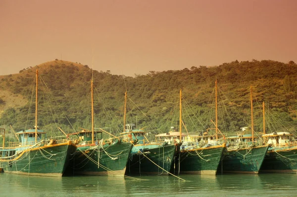 Die Architektur Des Fischerdorfes Tai Auf Der Insel Lantau Hongkong — Stockfoto