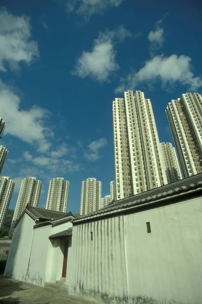 Apartments Homes Flats Skyscraper City Hongkong City Гонконг Hongkong Китай — стоковое фото