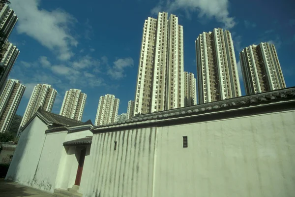 Apartamenty Domy Mieszkania Wieżowcu Mieście Hongkong Hongkongu Chiny Hongkong Maj — Zdjęcie stockowe