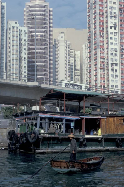 Appartementen Huizen Appartementen Een Wolkenkrabber Stad Hongkong Stad Hongkong Hongkong — Stockfoto