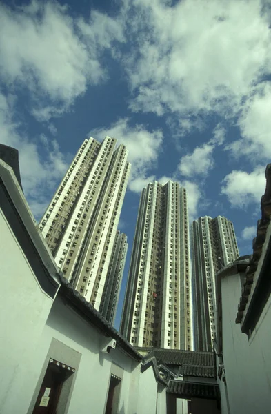 Apartamenty Domy Mieszkania Wieżowcu Mieście Hongkong Hongkongu Chiny Hongkong Maj — Zdjęcie stockowe