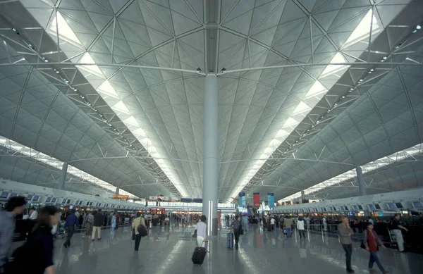 New Hong Kong International Airport Chek Lap Kok Airport Nella — Foto Stock