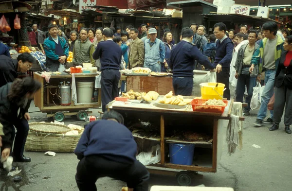 Una Confiscación Una Tienda Comida Callejera Policía Hong Kong Trabajo —  Fotos de Stock