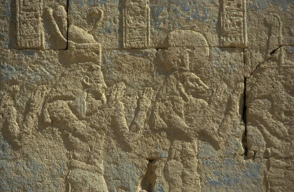 Stenen Beeldhouwwerk Bij Piramides Van Giza Buurt Van Stad Caïro — Stockfoto