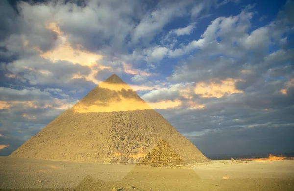 Piramides Van Giza Buurt Van Stad Cairo Hoofdstad Van Egypte — Stockfoto