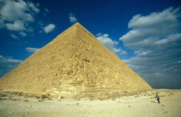 Die Pyramiden Von Giza Der Nähe Der Stadt Kairo Der — Stockfoto