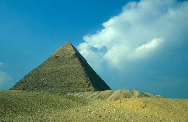 Piramidi Giza Vicino Alla Città Del Cairo Nella Capitale Dell — Foto Stock