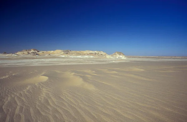 Paesaggio Natura Nel Deserto Bianco Vicino Villaggio Farafra Nel Deserto — Foto Stock