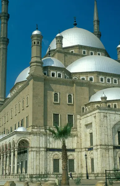 Över Mohammed Alis Moské Den Gamla Staden Kairo Egyptens Huvudstad — Stockfoto