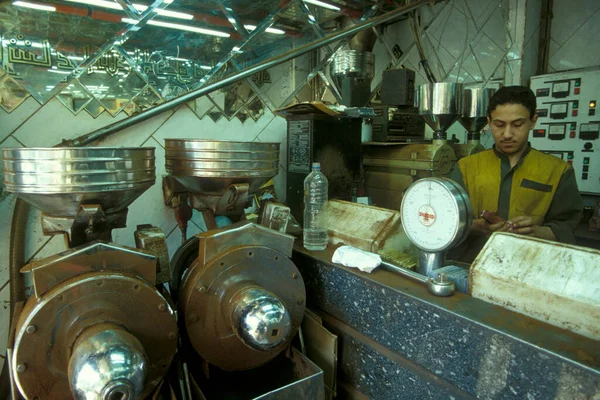 Een Coffeeshop Aan Een Marketstraat Aan Belangrijkste Bazaar Markt Stad — Stockfoto