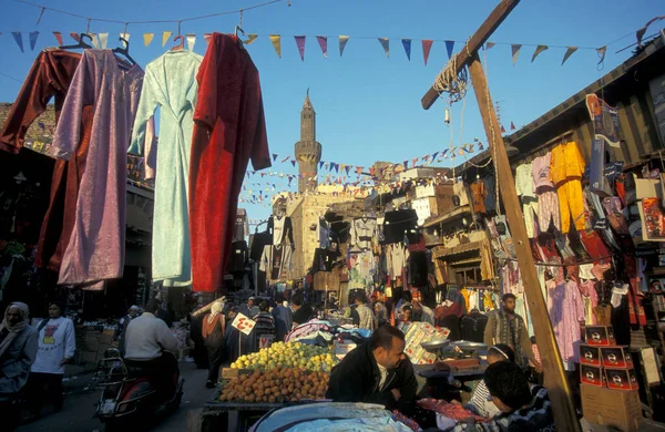Clothes Shop Main Bazaar Market City Cairo Egypt North Africa — Stock Photo, Image