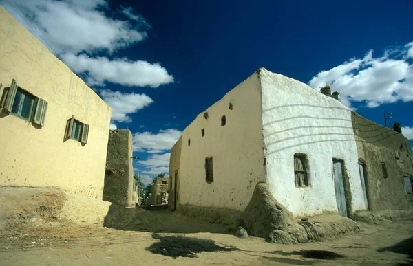 Uma Casa Cidade Oásis Farafra Deserto Líbio Ocidental Egito Norte — Fotografia de Stock