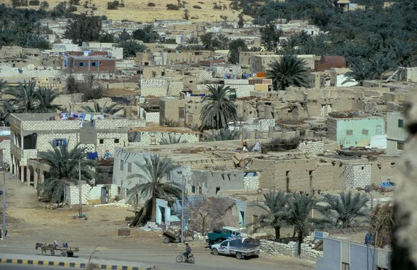 Stad Oase Farafra Libische Estern Woestijn Van Egypte Noord Afrika — Stockfoto