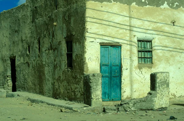 Una Casa Ciudad Oasis Farafra Desierto Libio Israelita Egipto Norte —  Fotos de Stock