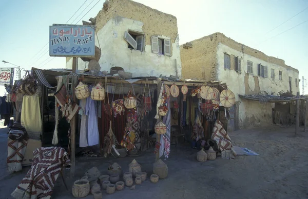 Uma Loja Mercado Alimentos Antiga Aldeia Siwa Deserto Líbio Deserto — Fotografia de Stock
