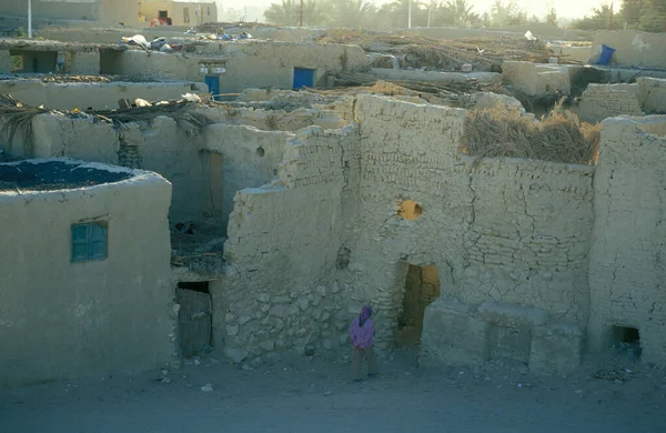 북아프리카에 리비아 이집트의 에스테르 사막에 Siwa의 오래된 이집트 2000년 — 스톡 사진