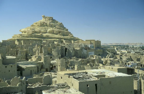 Starą Wioskę Siwa Libii Lub Pustyni Egipt Afryce Północnej Egipt — Zdjęcie stockowe