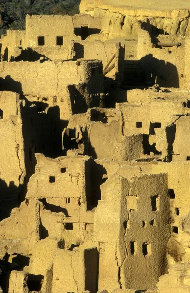 Stará Vesnice Siwa Libyi Nebo Poušť Egypta Severní Africe Egypt — Stock fotografie