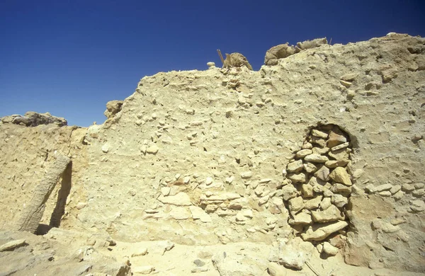 Руїни Старого Будинку Старому Селі Сіва Лівійській Пустелі Єгипту Північній — стокове фото