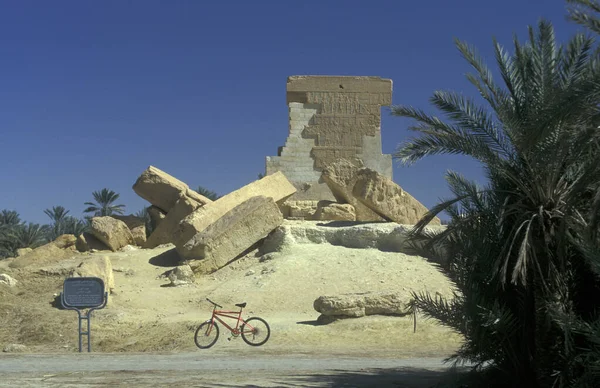 Ruínas Antigo Templo Umm Ubayd Antiga Aldeia Siwa Deserto Líbio — Fotografia de Stock