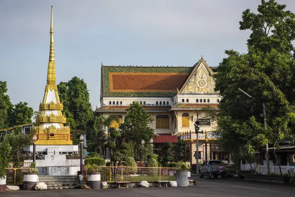 New Temple Wat Mahathat Worawihan City Province Ratchaburi Thailand Thailand — Stock Photo, Image