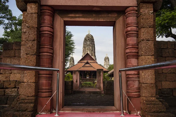 Entrance Wat Mahathat Worawihan City Province Ratchaburi Thailand Thailand Ratchaburi — Stock Photo, Image