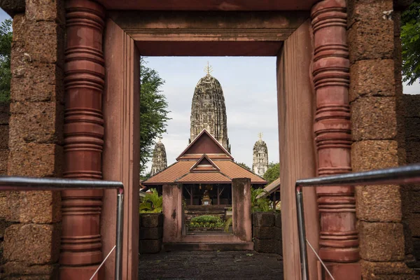 Entrance Wat Mahathat Worawihan City Province Ratchaburi Thailand Thailand Ratchaburi — Stock Photo, Image