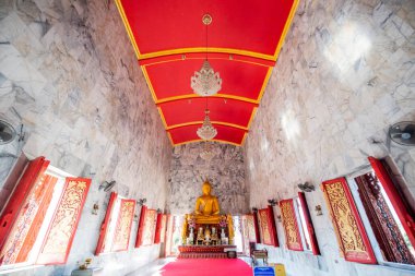 Wat Nakhon Nueang Khet ya da Wat Ton Taan 'ın içinde Tayland' ın Chachoengsao şehrinde Mueang Chachoengsao şehrinin yakınlarında. Tayland, Chachoengsao, Kasım, 3, 2023