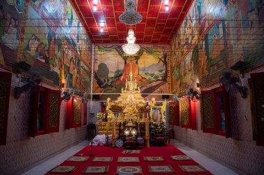 Wat Khao Din, Tayland 'ın Chachoengsao ilindeki Bang Pakong köyünde. Tayland, Chachoengsao, 5 Kasım 2023