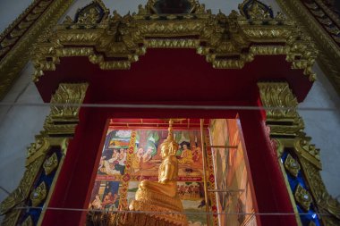 Wat Khao Din, Tayland 'ın Chachoengsao ilindeki Bang Pakong köyünde. Tayland, Chachoengsao, 5 Kasım 2023