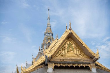 Wat Sothon Wararam Worawihan, Tayland 'ın Chachoengsao şehrindeki Mueang Chachoengsao şehrinde. Tayland, Chachoengsao, Kasım, 3, 2023