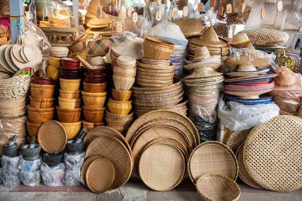 Basketry Market City Province Chachoengsao Thailand Thailand Chachoengsao November 2023 — Stock Photo, Image